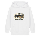 Born to Skate Hoddie - White