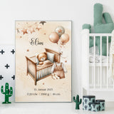 Personalisierbares Geburtsbild Elias