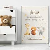 Personalisierbares Geburtsbild Jonas