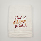 Handtuch Glück ist eine Mama...