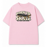 Born to Skate T-Shirt - Soft Pink