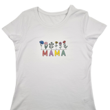 T-Shirt Mama + Wild Blumen Bestickung