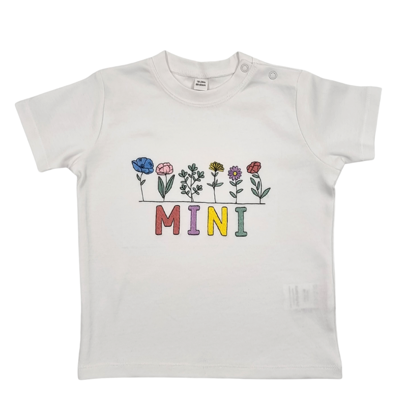 T-Shirt Mini mit Wild Blumen