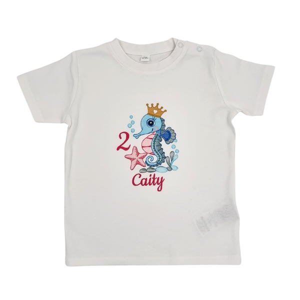 Geburtstagsshirt Seepferdchen Caity