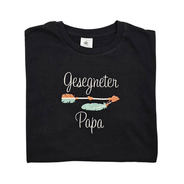 T-Shirt gesegneter Papa mit Pfeil