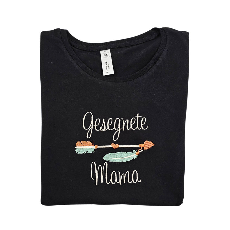 T-Shirt gesegnete Mama mit Pfeil