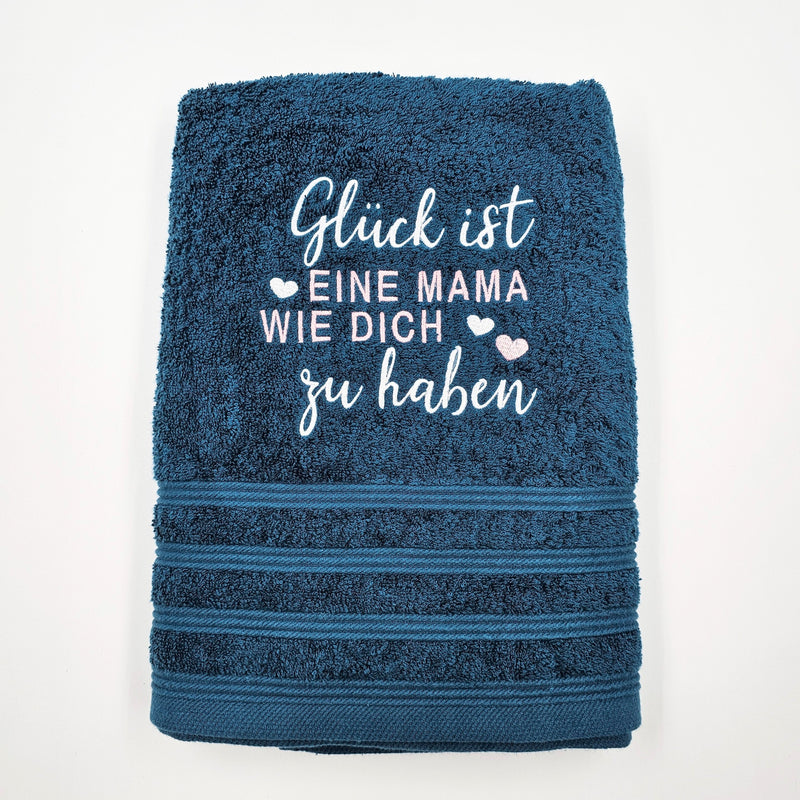 Handtuch Glück ist eine Mama...