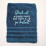 Handtuch Glück ist einen Papa....