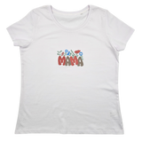 T-Shirt Mama + Blumen Bestickung