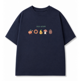 Hallo Herbst Kinder T-Shirt | 5 Doodles  - Navy